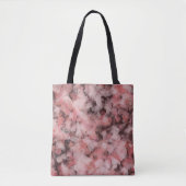 Tote Bag Black Gray Pink White Modern Geometric Abstract (Devant)