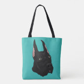 Tote Bag Black Great Dane (Dos)