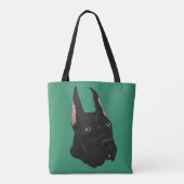 Tote Bag Black Great Dane (Dos)