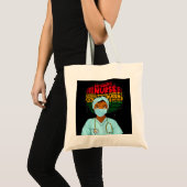 Tote Bag Black History Nurse African American Pride Afro Wo (Devant (produit))