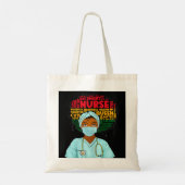 Tote Bag Black History Nurse African American Pride Afro Wo (Dos)