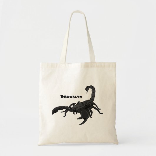 Tote Bag Black hungry scorpion (Devant)
