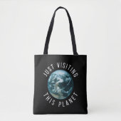 Tote Bag Black Juste Visiting (Devant)
