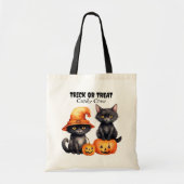 Tote Bag Black Kittens Candy Crew Kids Halloween (Devant)