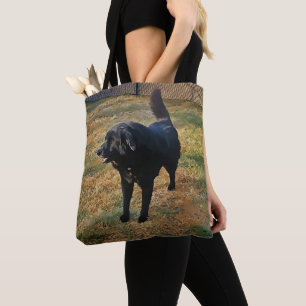 Tote Bag Black Lab À L'Automne Sun Fourre-tout