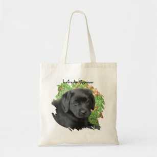 Tote Bag Black Lab Puppy Chien Labrador Retriever