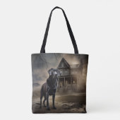Tote Bag Black Labrador Halloween (Dos)