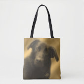 Tote Bag Black Labrador Retriever Chien Art (Devant)