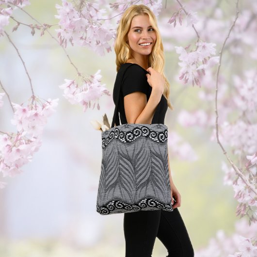 Tote Bag Black Lace