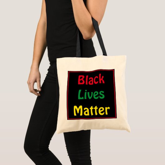 Tote Bag Black Lives Matter Big Text (Devant (produit))