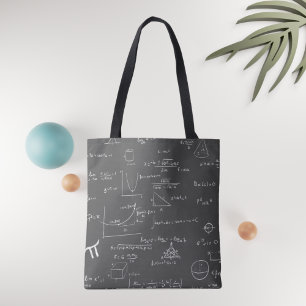 Tote Bag Black Math Enseignant Mathématiques équations algè
