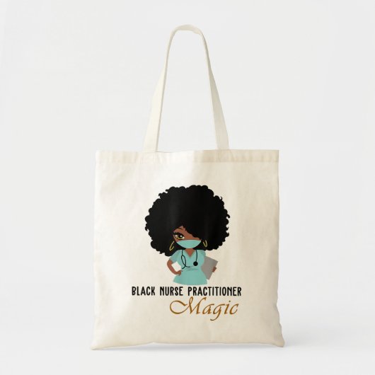 Tote Bag Black Nurse Praticien Magic Nurse Femmes 2021 (Devant)
