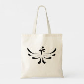 Tote Bag Black on white phoenix (Dos)