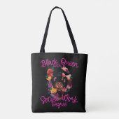 Tote Bag Black Queen Travailleuse sociale Diplôme de travai (Dos)