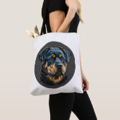 Tote Bag Black Rottweiler (De près)