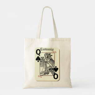 Tote Bag Black Spades Blonde Queen Thunder_Cove