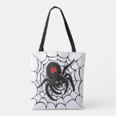 Tote Bag Black Spider en Web (Dos)