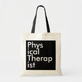 Tote Bag Black Square Physical Therapist (Devant)