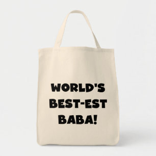 Tote Bag Black Text Meilleurs T-shirts et cadeaux Baba