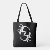 Tote Bag Black & White Letter S (Dos)