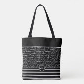 Tote Bag Black & White "Paris drey" (Dos)