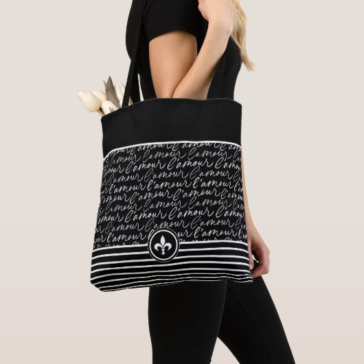 Tote Bag Black & White "Paris drey" (De près)