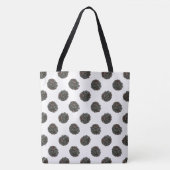 Tote Bag Blackberry. Pois. modèle de fruit (Devant)