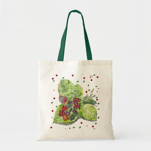 Tote Bag BlackBerry vert et rouge (Devant)