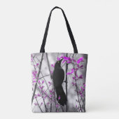 Tote Bag Blackbird Dans Une Mer De Printemps (Dos)