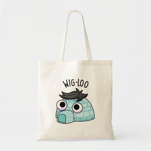 Tote Bag Blague drôle d'igloo Wig-loo (Devant)