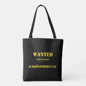 Tote Bag Blague Quantique Drôle : Le Chat de Schrödinger en (Dos)