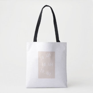 Tote Bag Blah Blah Blah Humour Accessoire de mode femme.