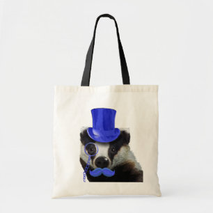 Tote Bag Blaireau avec le casquette supérieur et la