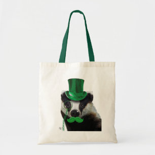 Tote Bag Blaireau avec le casquette supérieur et la