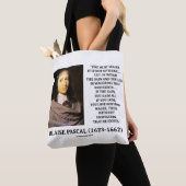 Tote Bag Blaise Pascal Gain Loss Wagering God Existe Citati (De près)