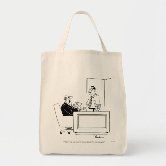 Tote Bag Blâme de bureau (Devant)