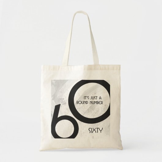Tote Bag Blanc 60 Décennie Anniversaire (Devant)