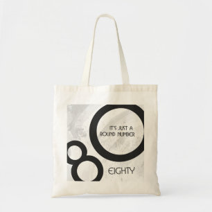 Tote Bag Blanc 80 Décennie Anniversaire