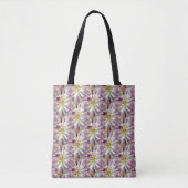 Tote Bag Blanc Dahlia Fleur Motif Nature (Devant)