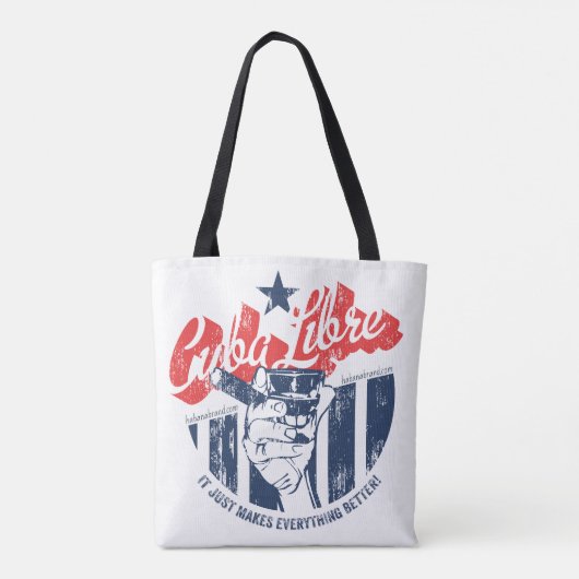 Tote Bag Blanc du Cuba Libre (Dos)
