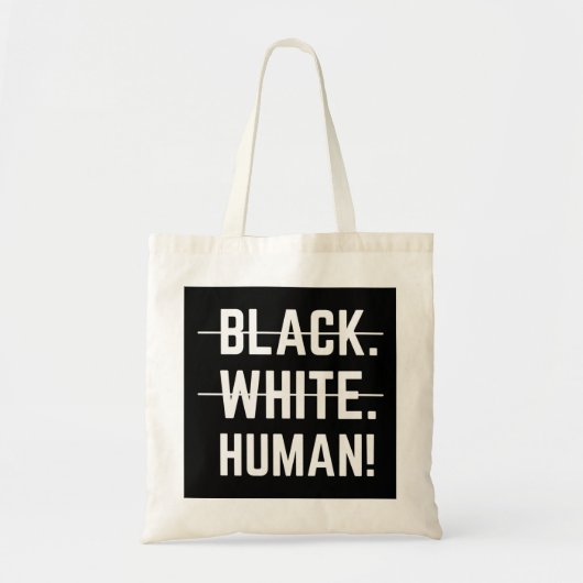 Tote Bag Blanc noir (Devant)