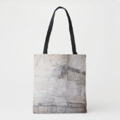 Tote Bag Blanc noir et bronze (Devant)