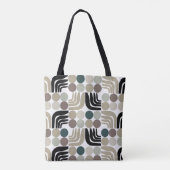 Tote Bag Blanc Noir Gris Bohème (Dos)