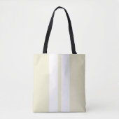 Tote Bag 🏁 Blanc sur Pepper White Racing Stripes (Devant)