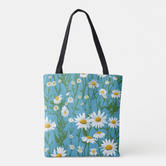 Tote Bag Blancs D'Été Sur Aqua (Dos)