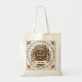 Tote Bag Blason de Famille Crown Shield Nom de Famille (Devant)