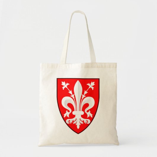 Tote Bag Blason de Florence Lys Florentin rouge (Devant)