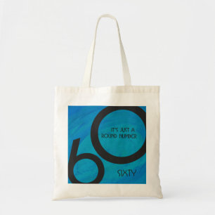 Tote Bag Bleu 60 Décennie Anniversaire