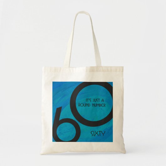 Tote Bag Bleu 60 Décennie Anniversaire (Devant)