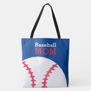 Tote Bag Bleu à la mode personnalisé de maman de base-ball